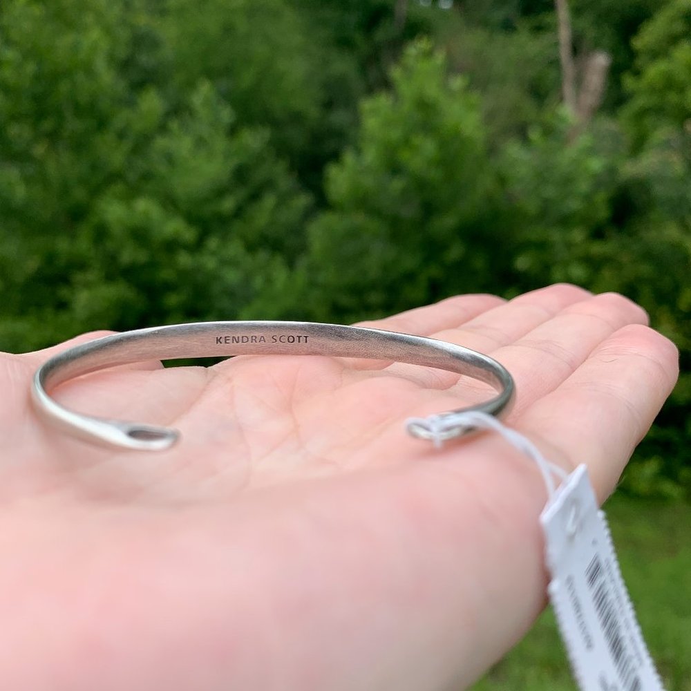KENDRA SCOTT • Vintage Silver Pinch Cuff Bracelet*